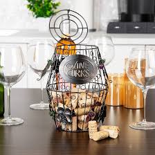 Mind Reader Corky Soporte Corcho - Guarda Tapones de Vino Elegante y Práctico