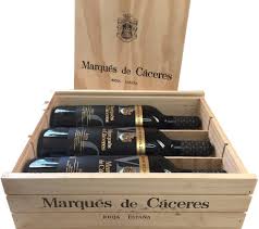 Caja de Madera para Botellas Marqués Cáceres - Elegancia para tu Vino