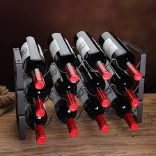 GIZNXBA Botellero Almacenamiento Independiente Organizador - Ideal para Apilar Tu Vino