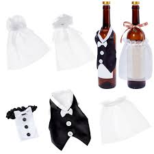 Funda para Botellas de Vino CHGCRAFT - Decoración Elegante para Despedidas