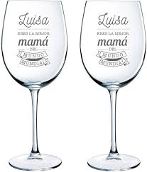 Copa de Vino Personalizada para Mamá