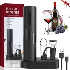 Sacacorchos Eléctrico Profesional para Vino - Recargable y Cortacápsulas