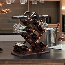 GIZNXBA Portavasos Almacenamiento Organizador Habitaciones - Botellero de Vino Vertical