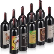 Set de Botellas de Vino Miniatura TIESOME - Casa de Muñecas (10 Pcs)