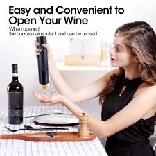 Abridor de Vino Automático Eléctrico Recargable