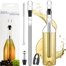 Enfriador de Botellas para Vino Blanco - Kit de Enfriamiento y Decantación