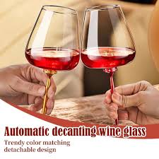 HFLWYWD Decantador Giratorio Cristales Giratorias - La Copa de Vino Perfecta