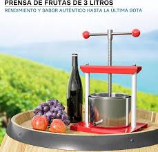 Prensa Fruta Inoxidable - Ideal para la Elaboración de Vino Casero
