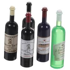 UKCOCO Miniaturas Botellas Miniatura Juguetes - Vino Botella Pequeña