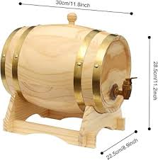 Barril de Madera para Whisky - Soporte Incluido