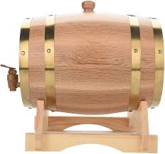 Barrica de Roble Vintage para Envejecer Cerveza - 36x28x26 cm