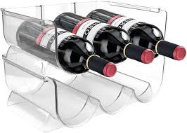 SCHYIDA Botellero Transparente Organizador Refrigerador - Ideal para tu Vino