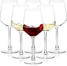 Juego de Copas Onzas Blanco para Fiestas - Ideal para Vino Tinto y Blanco