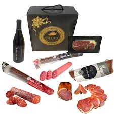 Cesta de Jamón y Vino Deliex Delicias Extremadura Silencio
