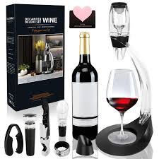 TOSUTO Decantador y Accesorios para Vino - Cortador Antifugas