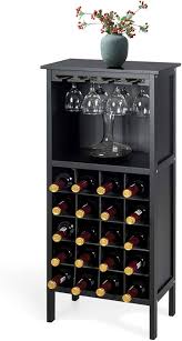 KOMFOTTEU Armario Botellero: Almacenamiento Elegante para tus Vinos