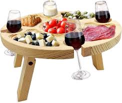 Mesa de Vino Plegable al Aire Libre SIYANO - Perfecta para Picnics