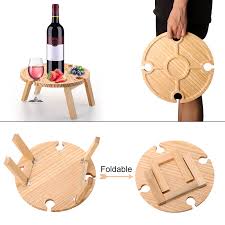Mesa de Vino Plegable al Aire Libre: Comodidad y Estilo en Cada Brindis