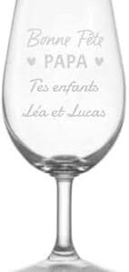 Copa de Vino Personalizada Lote Mabouteille - El Regalo Perfecto para Papás
