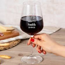 Copa de Vino Personalizada de Cristal Grabada - Perfecta para Cada Ocasión