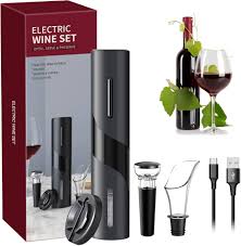 Sacacorchos Eléctrico Recargable Automático Profesional - Abrebotellas Ideal para Vino