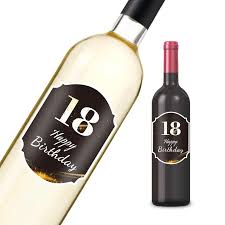 Etiquetas Personalizadas para Botellas de Vino de Cumpleaños