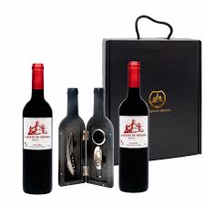 Pack Vino para Regalar - Caja Regalo con Accesorios Abrecorchos