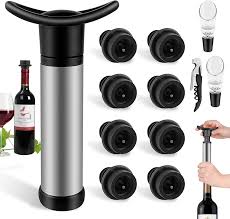 GDLFH Tapones Reutilizables Abrebotellas Vertedores - Conserva el Sabor de tu Vino
