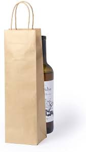 Lote de Bolsas de Papel Kraft para Botellas de Vino