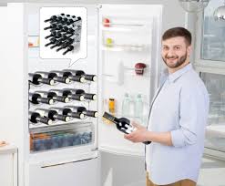 Nenull Botellero Recipientes Organizador Frigorífico - Apilable y Espacioso