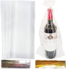Elegantes Botellas Torceduras Plateadas Transparentes para Vino