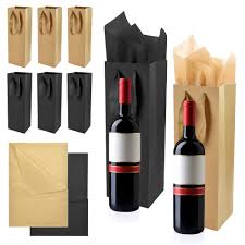 Buzifu Botellas Envolver Navidad Marrones - Elegancia para tus Regalos