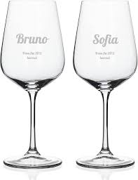 Copas de Vino Personalizadas de Cristal Grabadas