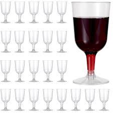 Copas de Vino de Plástico Transparente Reutilizables - Ideal para Cualquier Ocasión