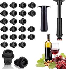 Qivine Botella Reutilizable con Tapones de Conservación para Vino