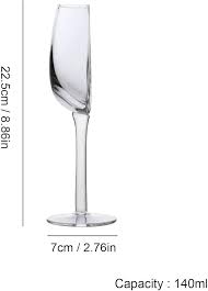 Champán Portátil Transparente Divertida Cortada - La Media Copa de Vino Ideal