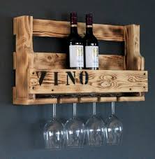 Botellero Decorativo de Madera para Vinos - Soporte Marrón