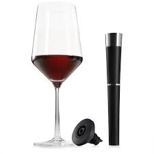Zzysh Conservador Vino Tapón Conservación - Sistema Efectivo para Mantener el Vino Fresco