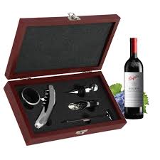 Estuche Abridor de Vino Inoxidable - Sacacorchos y Abrebotellas