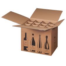 Caja Botella Vino de Cartón para 12 Botellas - Certificado de Calidad