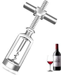 Abridor de Botellas de Vino con Sacacorchos de Aleación