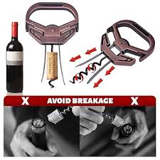 OHAANYY Removedor Botellas Frágiles Conocedores - Abridor de Vino Sin Quitar Corcho
